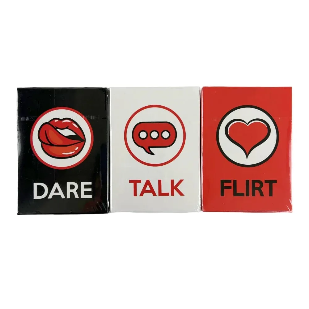 Talk Or Flirt Or Dare Cards Romantic Sexy Date Night Card Game For Couple Lovers Partners Naughty Adult Game Valentine Gifts