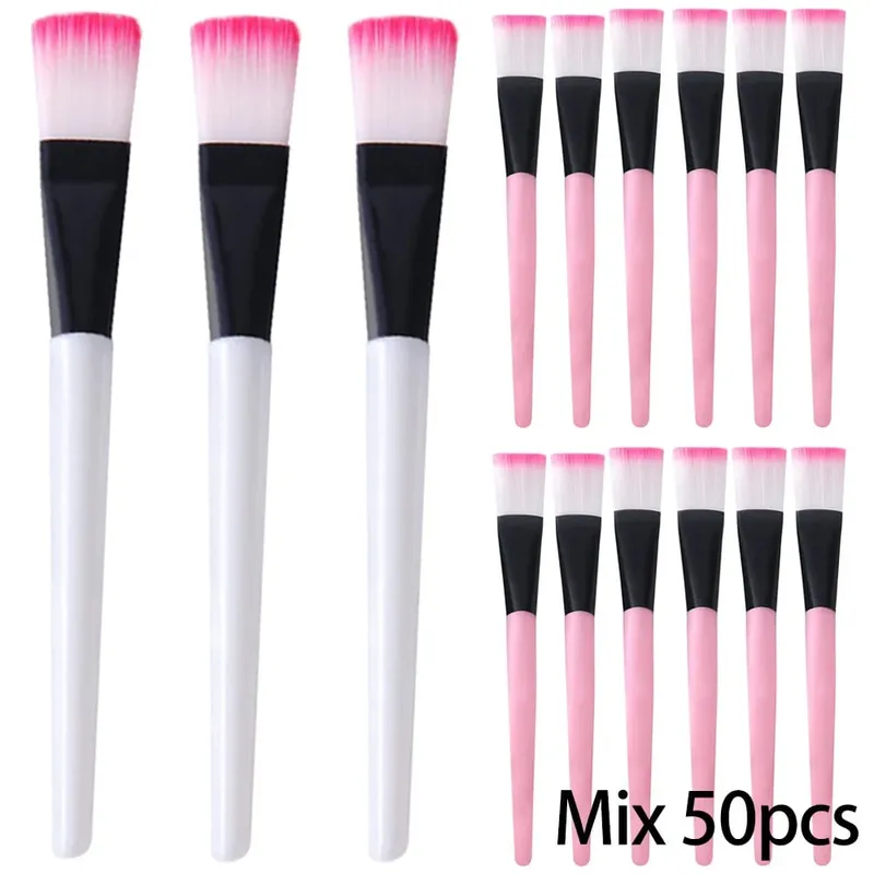 10PCS Facial Fan Mask Brushes Face Mask Applicator Tool Makeup Brushes For Esthetician Women DIY Facial Mask Cosmetic Tools