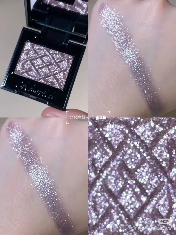 Coldnwild Monochrome Eye Shadow Glitter Fine Shimmer Purple White Blue Clear Sheer Satin Finish Eye Makeup
