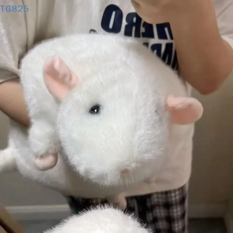 【AN】【AN】1Pcs 35/50/90cm Cartoon Flower Branch Rat Soft Oversized Animal Figure Cute Simulation Big Mouse Plush Toy Pillow