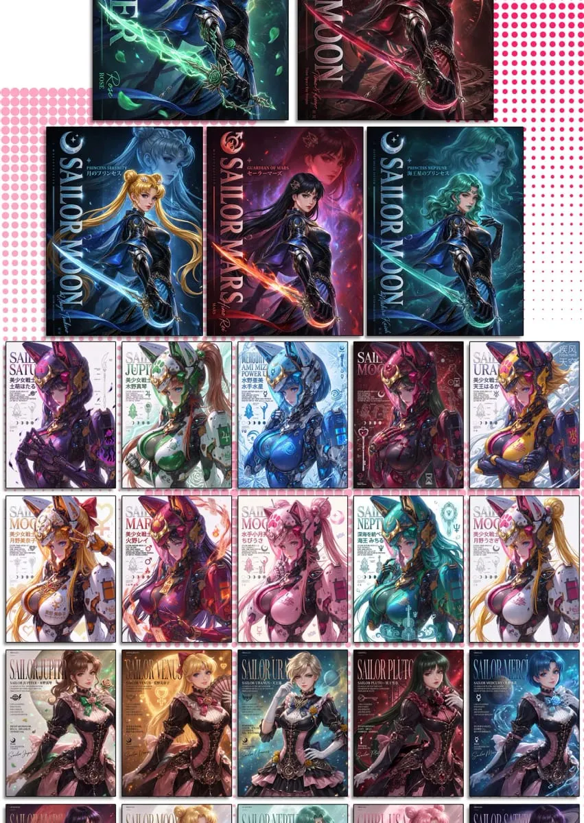 Wholesale 2026 New Crystal Creative Studio Sailor Moon Cards Tear Off The Card Children's Toys Birthday Gifts