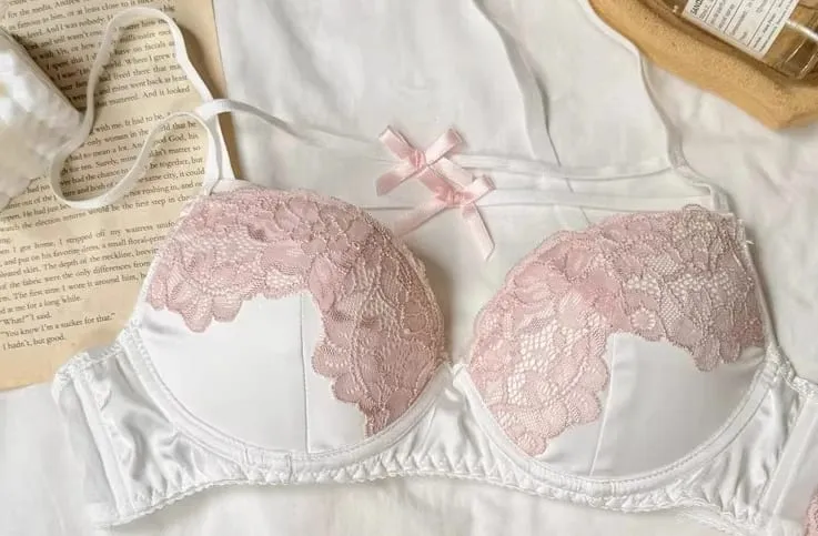 Women Lace Bra Set Sexy Ultra Thin Push Up Small Bust Shaping Anti-Sagging Comfort Lingerie Party Underwear Nightwear Hot Sale