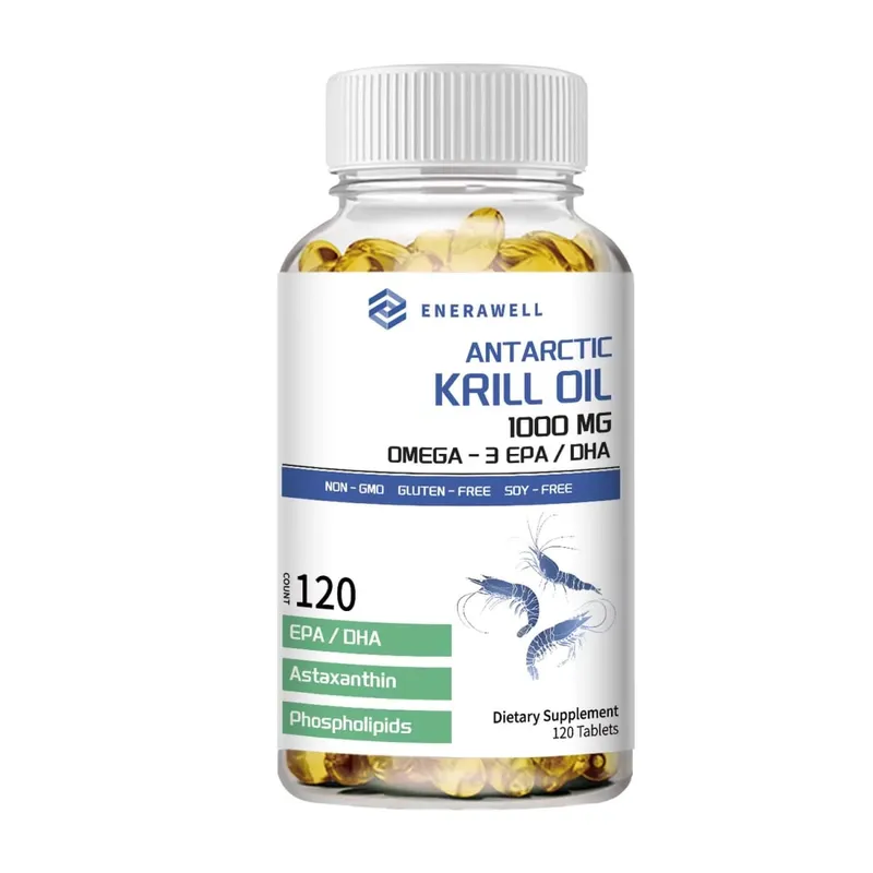 Antarctic Krill Oil 1000 mg Capsules | 3X Strength Natural Source of Omega-3 EPA DHA with Astaxanthin Supplement