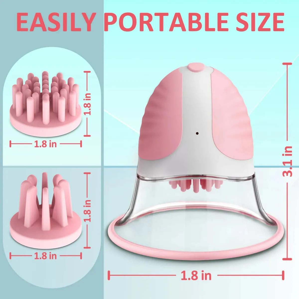 Portable Nipple Licking Sucking Vibrator Female Masturbation AV Breast Massager Rotating Adult Sex Toys for Women Nipple Sucker