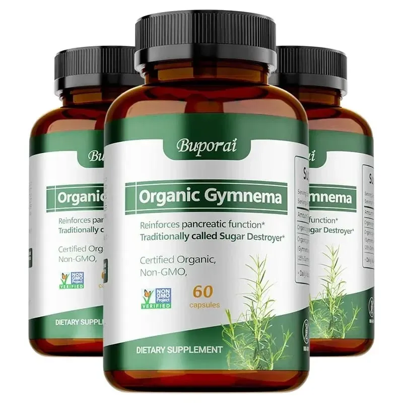 Organic Gymnema - Supports Balanced Glucose Metabolism and Energy Health Enhances Absorption and Provides Nutritional Support