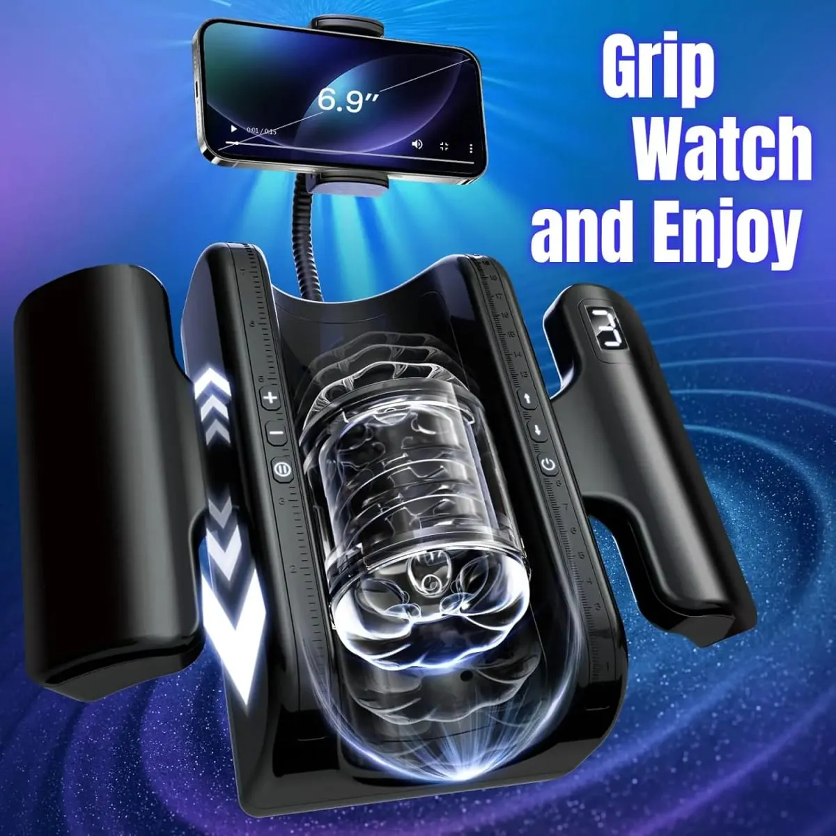 Thrusting High Speed Male Masturbator Machine Automatic Telescopic Masturbation Cup Handsfree Sex Toys for Male Masturbator