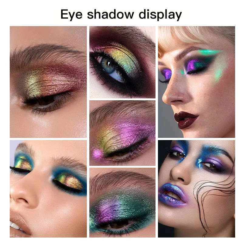 Multi-Chrome Chameleon Eyeshadow Powder Multi-Chrome Holographic Shifting Pigment for Eye Makeup Nail Art Cosplay — image 7