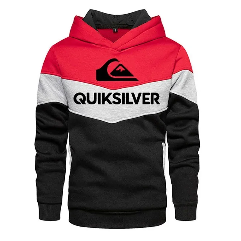 2025 New Men's Hoodie Splicing Outdoor Leisure Sportswear Street Fashion Men's Warm Wool Hoodie Autumn/Winter Coat