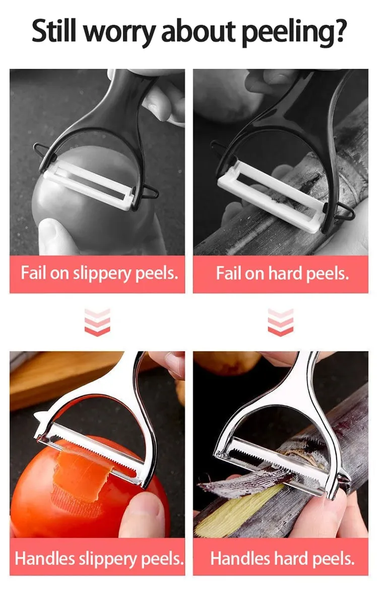 Stainless Steel Fruit Vegetable Tools Vegetable Peeler Potato Peeler Kitchen Accessories Non-slip Handle SGGJ001