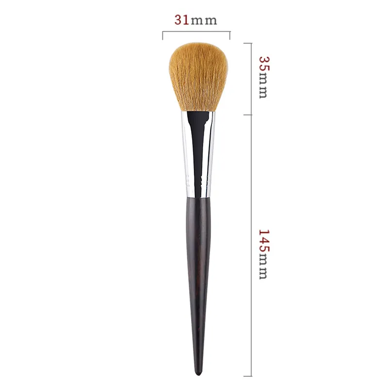 G038 Flat Blush Brush QINZHI Professional Handmade Make Up Brush Soft Goat Hair Synthetic Fiber Makeup Brushes
