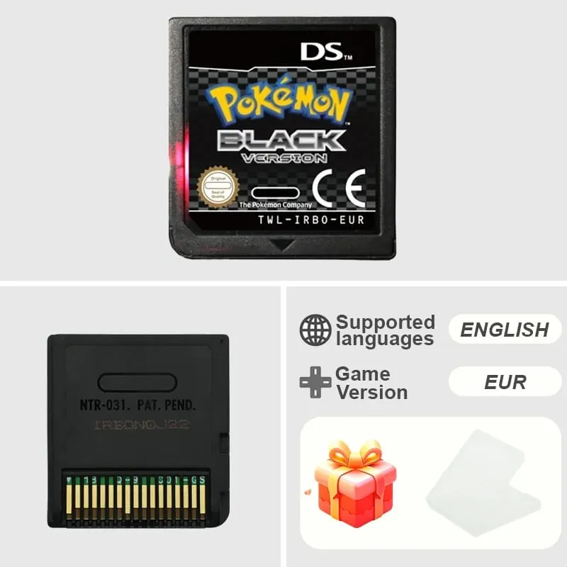 NDS Game Cartridge Pokemon Series Platinum Pearl Diamond HeartGold SoulSilver USA/EUR/FRA/ITA/NOE/AUS/ESP Version for NDS