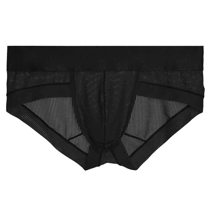 ใหม่ชุดชั้นในกางเกงผู้ชาย Cueca Masculina Ropa ภายใน Hombre Calzoncillos ตาข่าย Breathable กางเกง S-XL