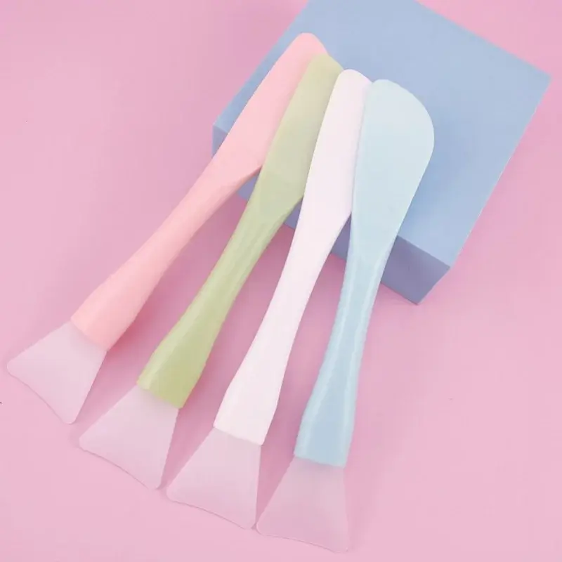 Wholesale Silicone Facial Head Mask Brush Soft Brushes Integrated Makeup Dual-use Mud Film Brush DIY Film Adjusting Beauty Tool