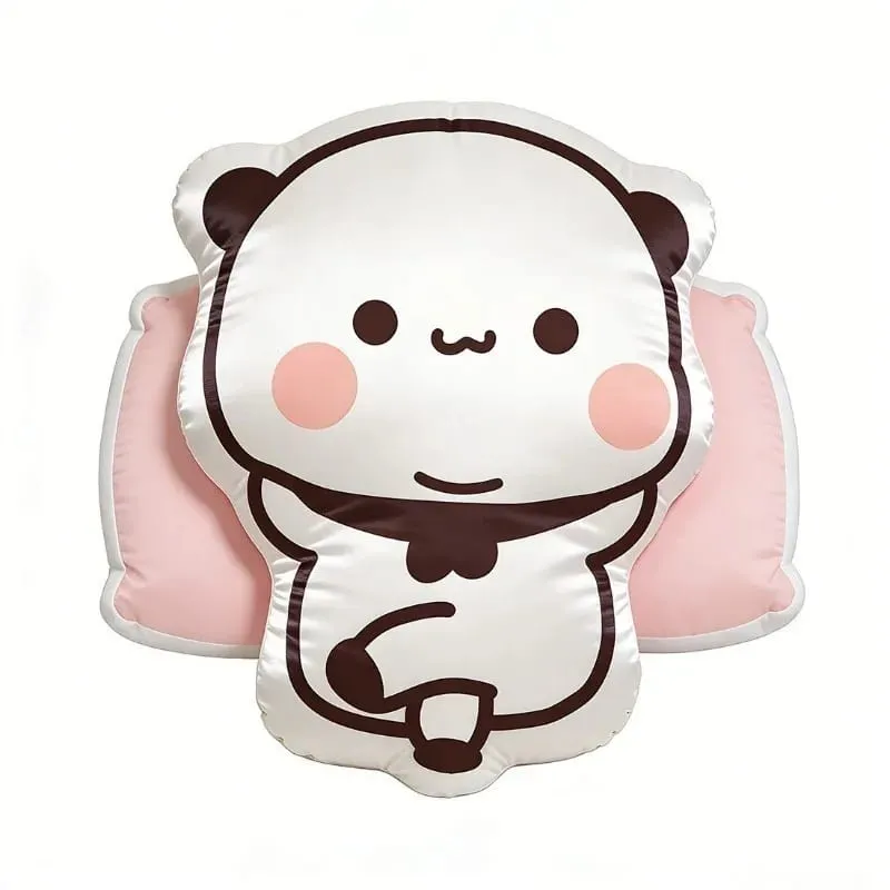 New Cute Bubu Panda Throw Pillows Kawaii Anime Yier Plush Pillows Sleeping Companion Pillow for Friends Home Decor Couple Gift