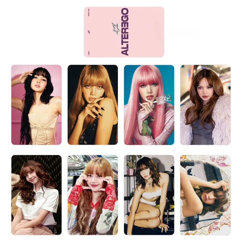 8Pcs/Set pop Idol KATSEY New Album Pinky UP CHAOS HD Printd Personal Lomo Card Photocards Fans Gift