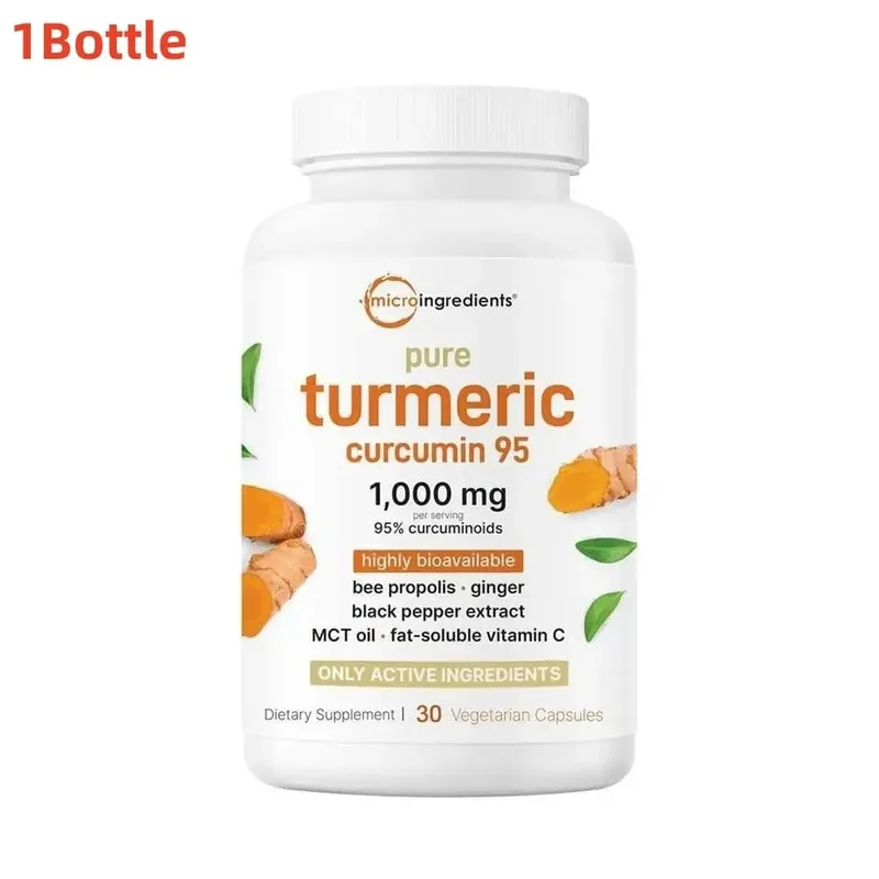 30pcs Turmeric Health Capsules With Black Pepper Supports Joint Health And Flexibility Dietary Supplement Vegetarian Antioxidant