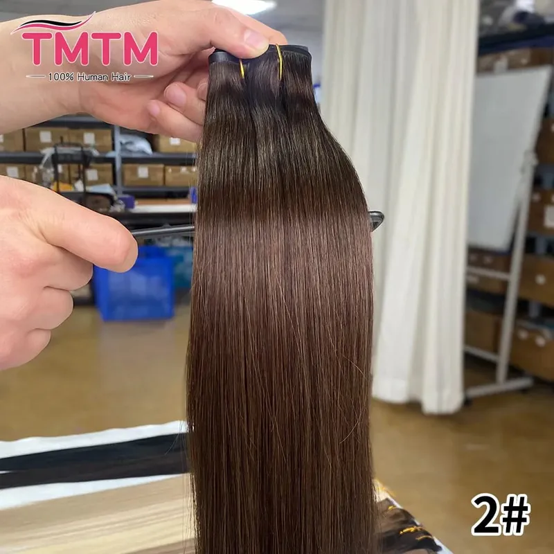 Invisible PU Weft Clip In Extension Human Hair 7Pcs 110g/set Clip Ins Human Hair Extensions 14-24Inch Silk Straight Clip On Hair