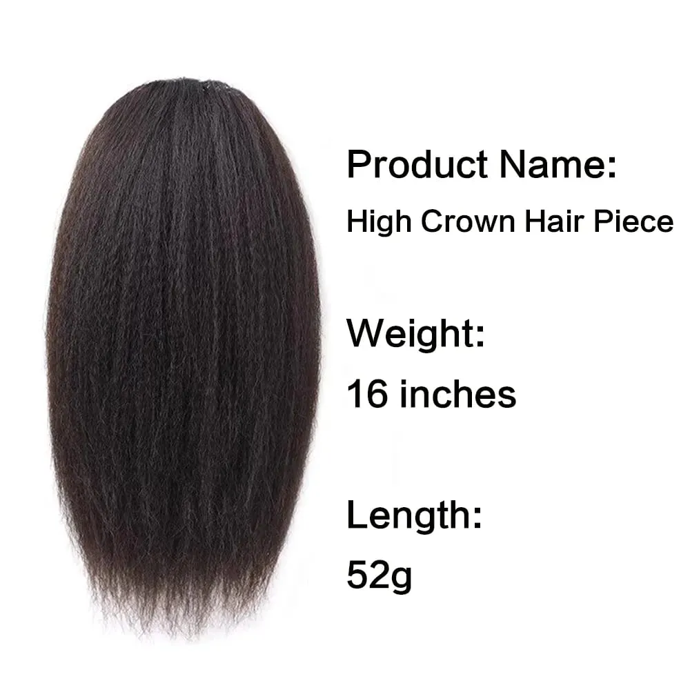 Synthetic Western Style Hair Topper Women Volume Boost Fluffy Invisible Hair Piece Bridal Wedding Hair Extension