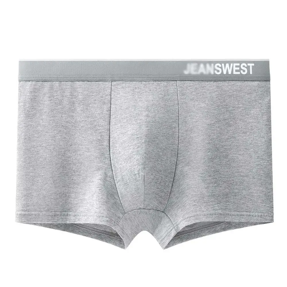 4/8Pcs Men's Panties Cotton Breathable Men's Clothing Letter Waistband Man Underwear Solid Color Plus Size Boxers Man