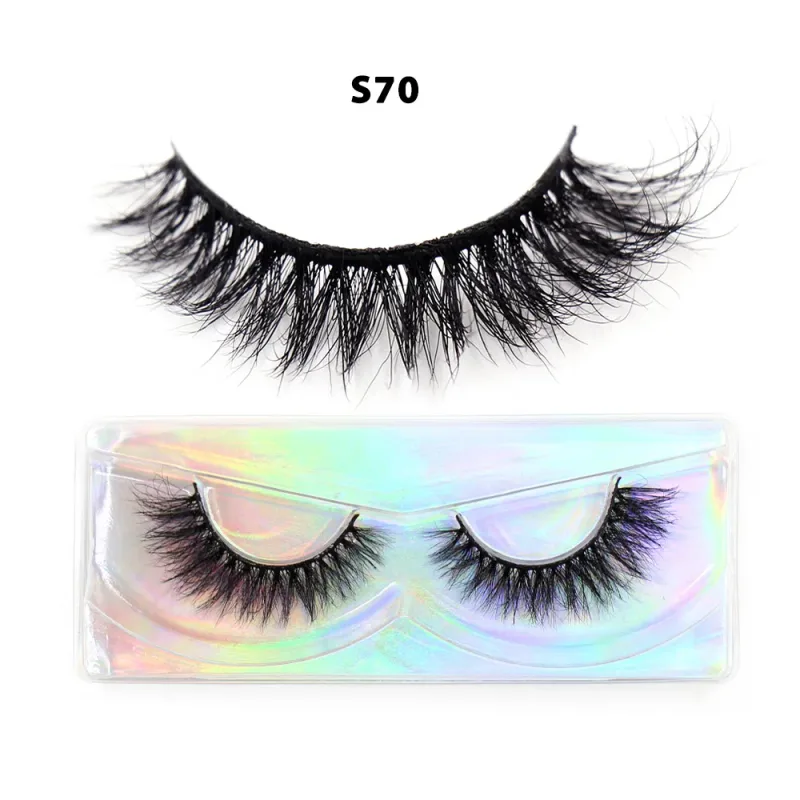Short Natural 3D Mink Lashes Fluffy Wispy Fake Eyelashes Crisscross False Lashes Eyelash Extension Makeup