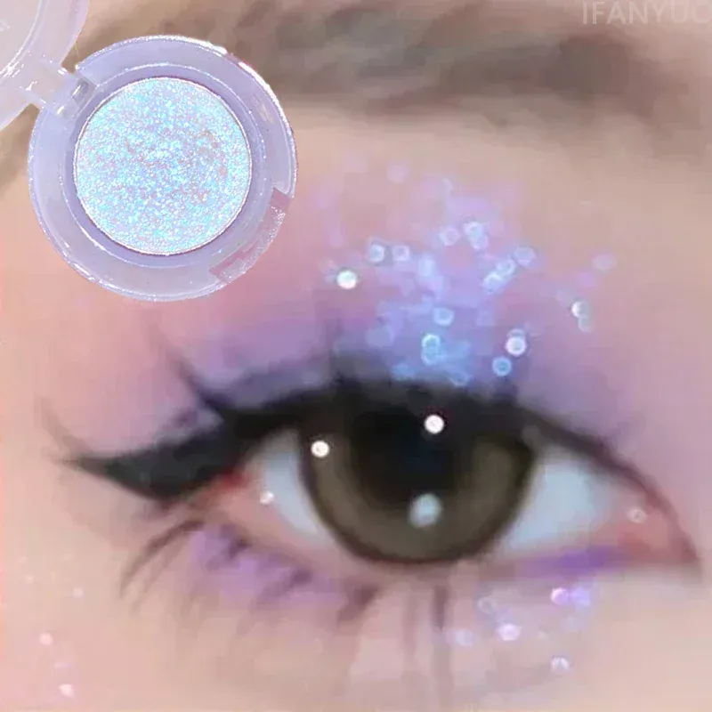 Diamond Glitter Monochrome Eyeshadow Palette Sequins Pearlescent Highlighter Powder Makeup Brighten Shiny Eyes Makeup Cosmetics