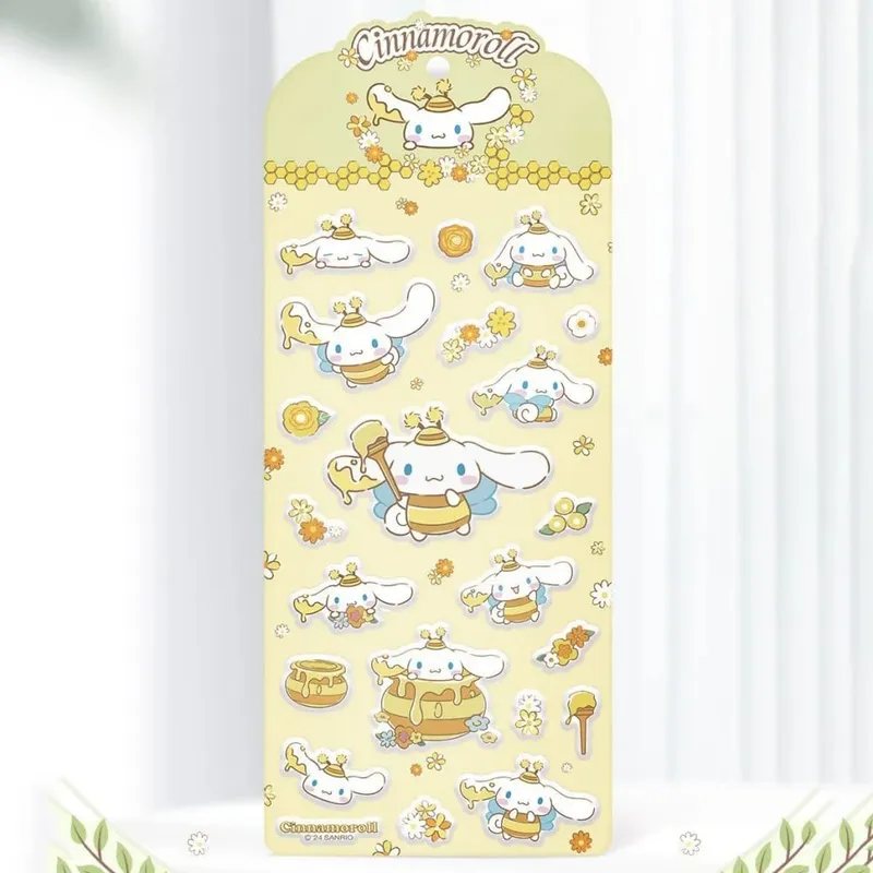 Genuine Sanrio 3D Foam Stickers Cartoon Hello Kitty Kuromi Melody Toy Decal For Scrapbook Water Mug Phones Planners Decor Decals