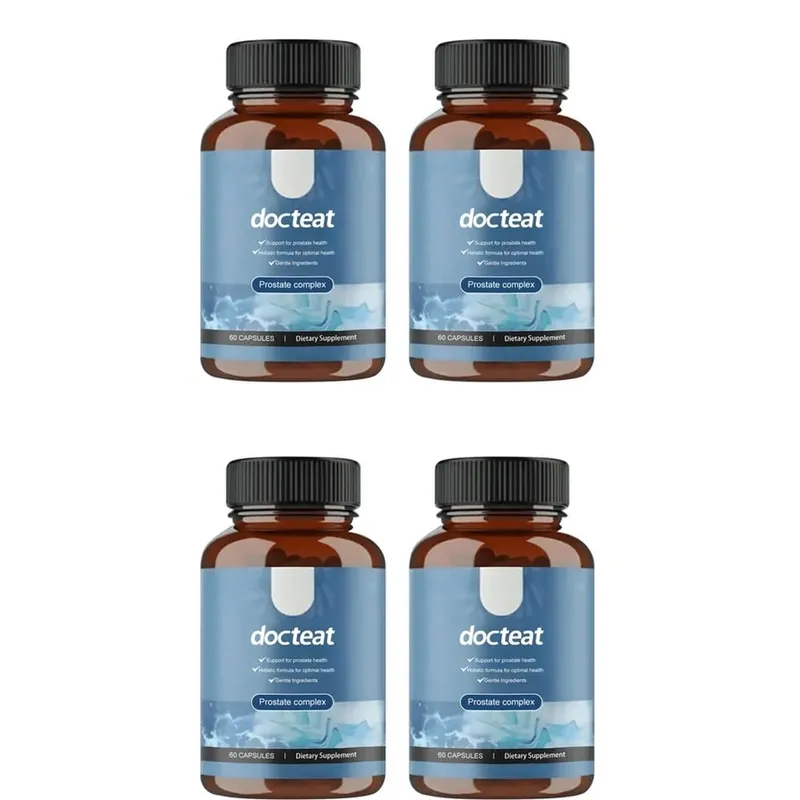Docteat Prostate Complex Capsules Supports Prostate Health and Urinary Flow with Saw Palmetto Pumpkin Seed Extract 60 Capsules