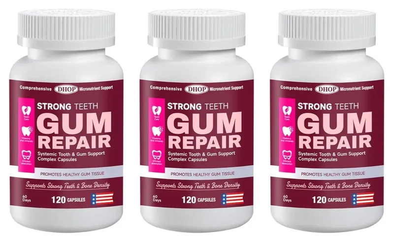 Strong Teeth Capsules Support Tooth Enamel and Gum Tissue Health with Vitamin C Vitamin D3 K2 Calcium and Zinc 120 Capsules
