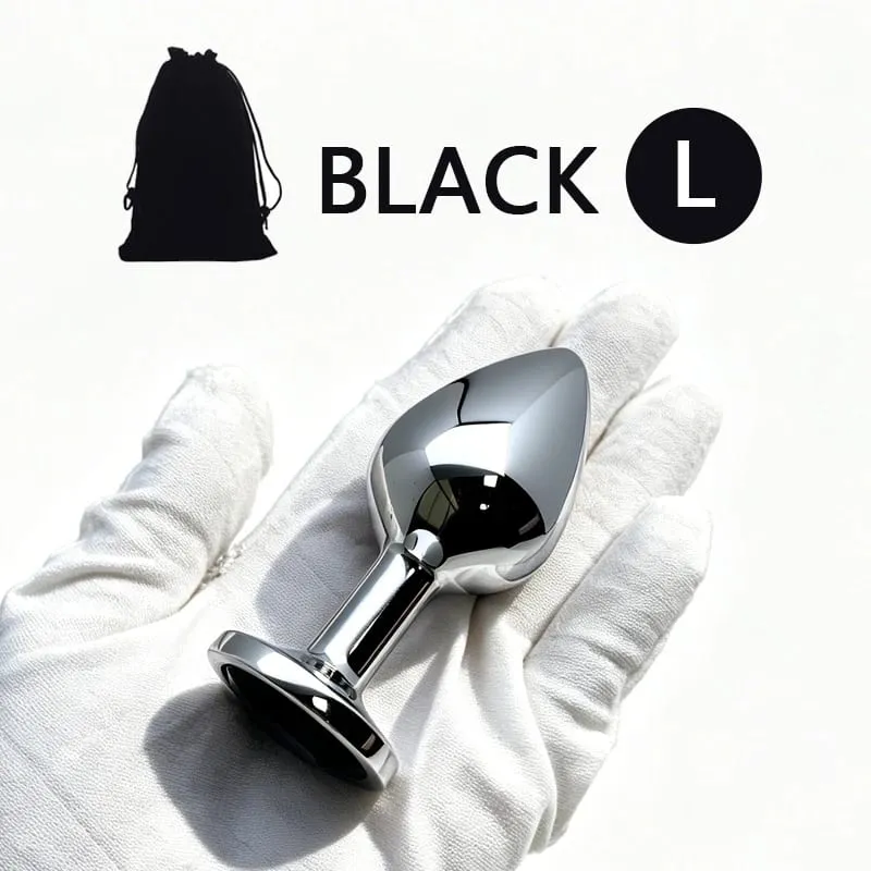 XS/S/M/L/XL Metal Anal Plug Butt Plug Sex Toy Butt Toy for Women Men Couples Adult Game Masturbator Anal Diamond Sex Toys