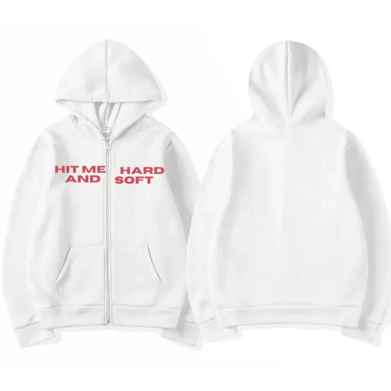 ヒットミーハードとソフト 2025 ツアージッパーパーカーファンギフト男性女性服プルオーバーファッションヒップホップジップアップスウェットジャケット — image 3