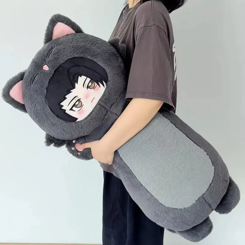 80cm Jujutsu Kaisen Plush Toys Gojo Satoru Geto Suguru Long Body Hugging Doll Cute Stuffed Animals Soft Sofa Cushion Plushie