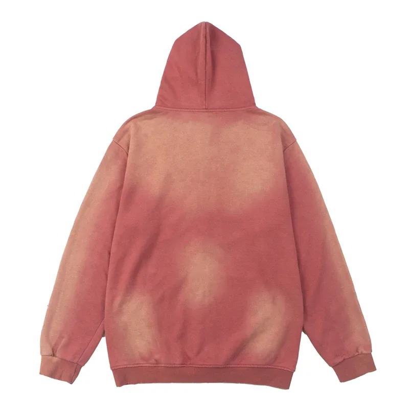 Street Casual SATOSHI Hoodies Pullover Embossed Pattern Embroidery Turtle Shell Design Washed Hooded Men Women Loose Sweatshirts