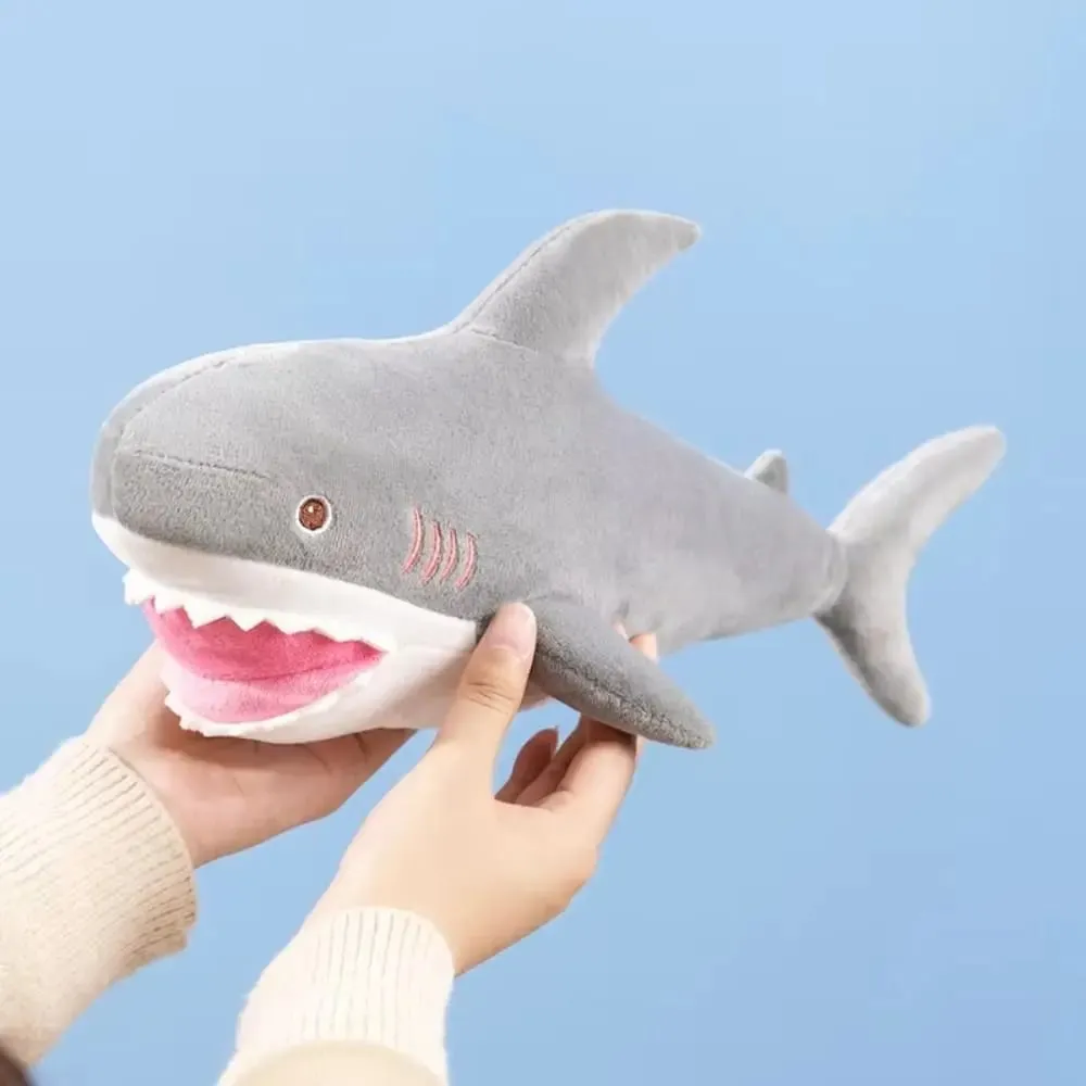 Animal Cartoon Simulated Killer whale Dolls PP Cotton Funny Great White Shark Plush Toys 32cm Kawaii Animals Plush Pillow