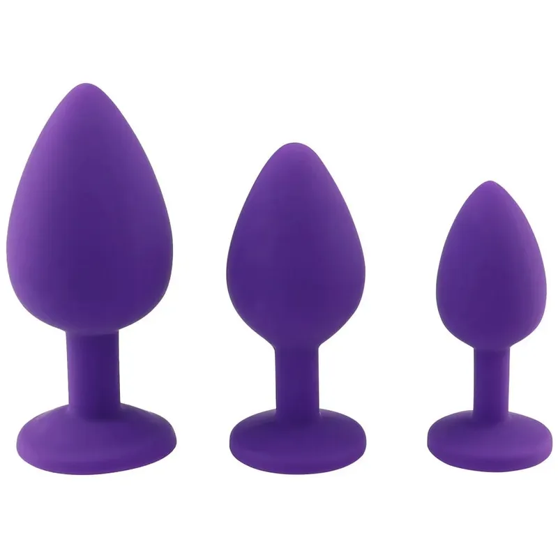 S/M/L Soft Silicone Anal Plug Mini Erotic Butt Plug Sex Toy for Beginner Men Women Gay Couples Prostate Stimulator Anal Sex Toy