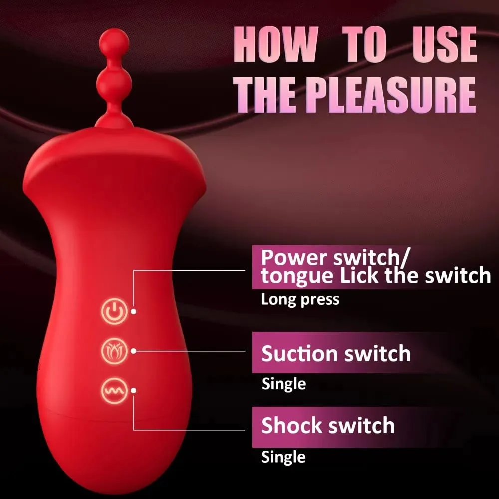 Sex Toys Sucking Vibrator with Tongue Licking Clitoris Sucker Female Clitoral G Spot Nipple Stimulator Vibrators for Woman