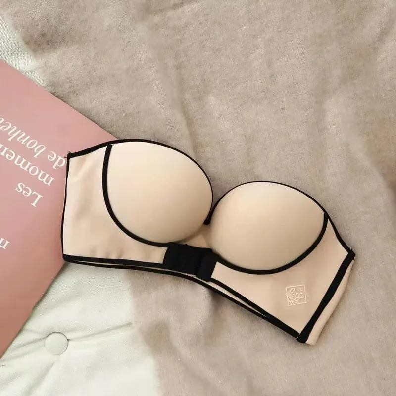 NEW Women's Cotton Bra Sexy Underwear Fashion Push Up Comfort Brassiere Strapless Breathable Underwear Female Lingerie