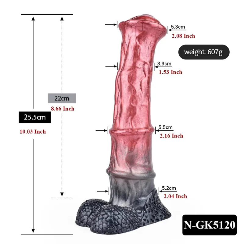 Silicone Horse Dildo Long Penis Anal Plug Huge Knot G-spot Vaginal Stimulator with Suction Cup Adult Sex toy for Women Men