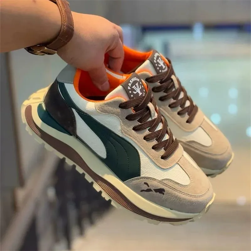 2025 Casual Shoes Men's Sports Sneakers Street Casual Platform Shoes Soft and Comfortable Non-slip Fashion Men's Shoes
