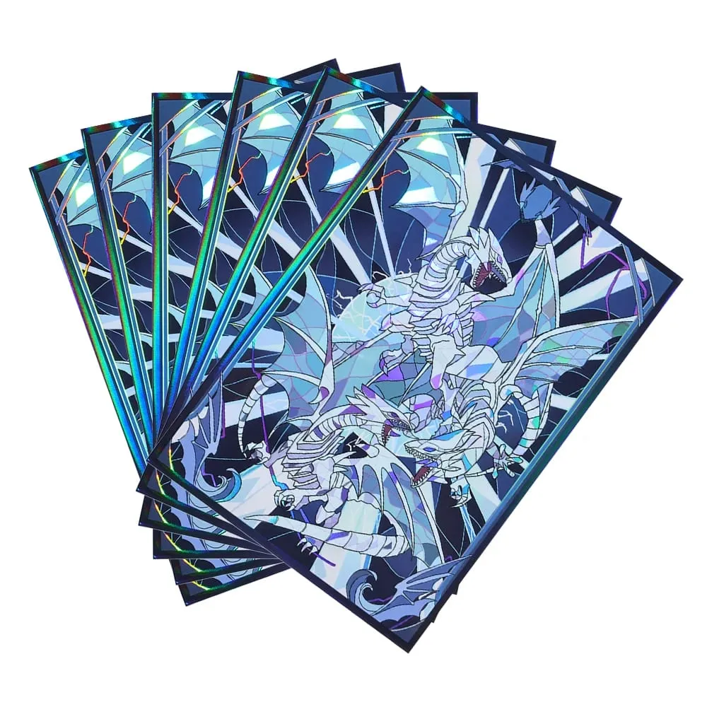 63x90mm 50-100pcs Blue eyed White Dragon Anime Card Sleeves Board Game Card Sleeves Game Collection Cards Protector for YGO — image 3
