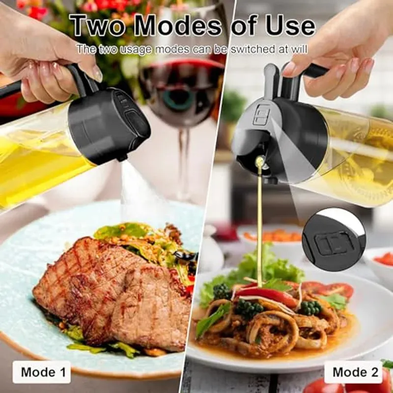 תרסיס שמני מטבח תרסיס שמן זית Cruet ספריי בית מטבח מטיגון אוויר תרסיס קמפינג מנגל בישול בקבוק שמן פלסטיק 200/300 מ"ל/500 מ"ל