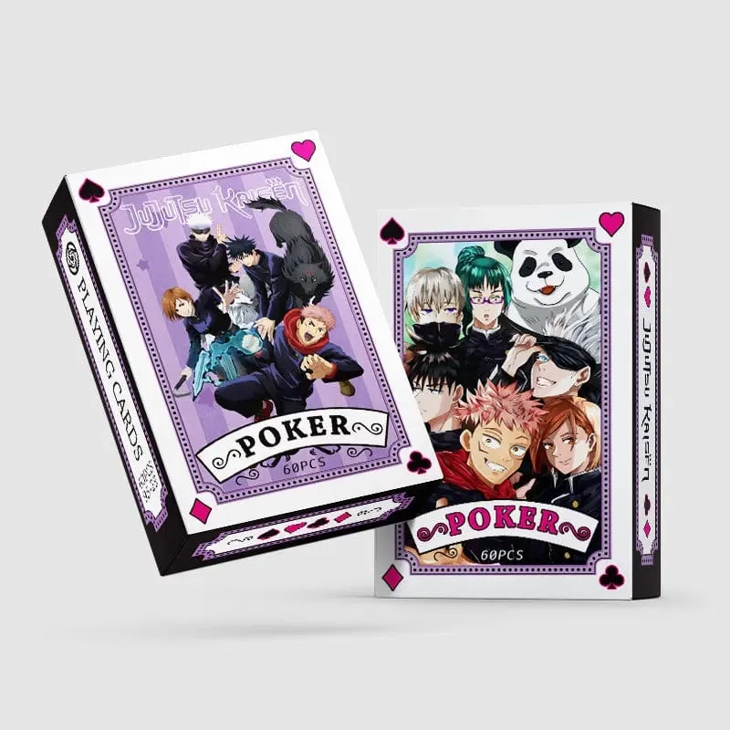 Anime Poker Legetøj Jujutsu Kaisen Brætspilskort Gojo Satoru Itadori Yuji Cosplay Indbundet gave