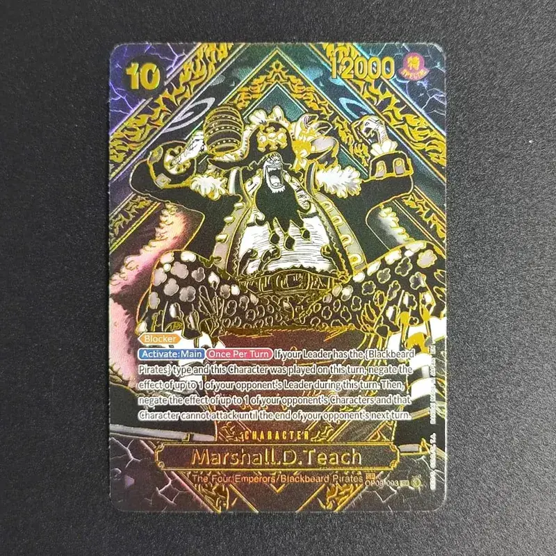 ONE PIECE CARD Game Gold Manga Teach Luffy Op09-093 OP05-119 SEC English Collection OPCG Anime Cards