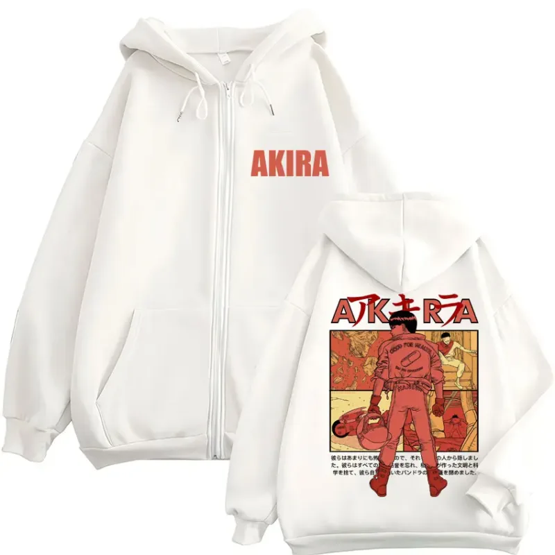 Japanese Anime Neo Tokyo Akira Zipper Hoodies Manga Pelikula Science Fiction Shotaro Kaneda Cardigan Sweatshirt Loose Fleece Coats — image 4