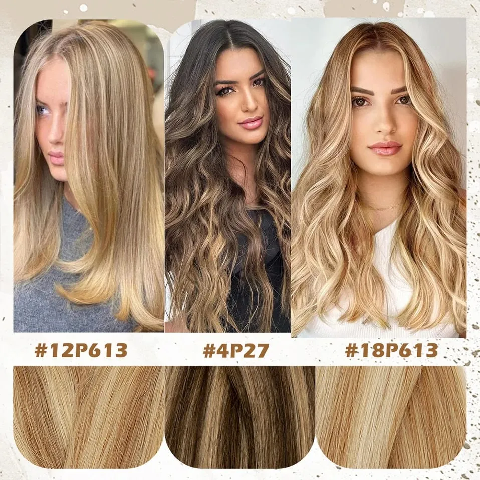 Straight Tape In Hair Extensions 10/20Pcs Real Human Hair Extensions Seamless Invisible Skin Weft Tape In Hair for Women