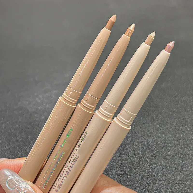 Matt Brightening Lying Selyemhernyó Shadow Pen Dual-use Eyeliner Gel Pen Bézs bőrtónus korrektor Pen Smooth Contour szemhéjfesték