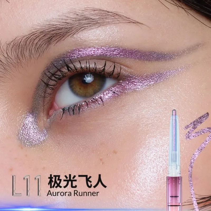 Kaleidos Eyeliner Gel Pencil Waterproof Chameleon Colour Long Wear Glitter Metallic Eye Shadows Pen Eye Liner Stamp Makeup