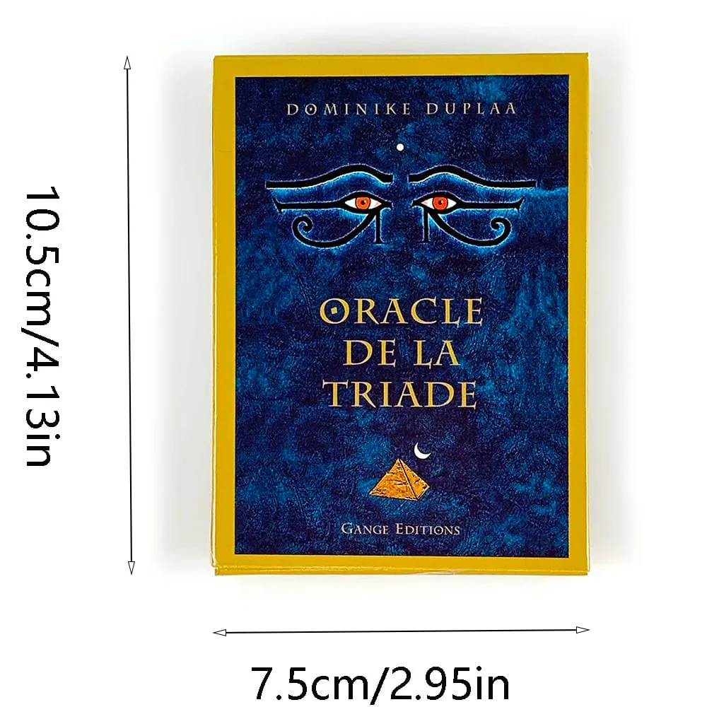 Oracle De La Triade Oracle Cards French Version Spiritual Divination Oracle Cards With Guidebook Mystical Esoteric Reading Cards