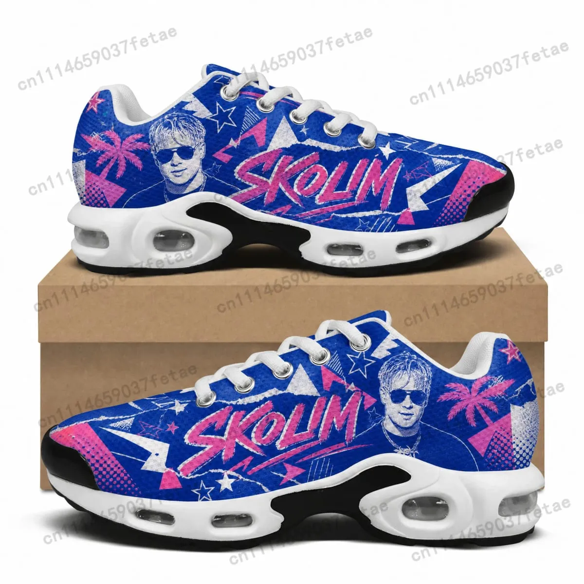 S-Skolim Air Cushion Sneakers Hip hop singer Teenager Lightweight Mens Womens Sports shoes Custom Leisure Mesh Sneaker