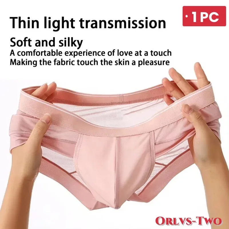 Slip da uomo Custodia 3D traspirante Intimo bikini da uomo leggero Morbido e confortevole Triangolo elastico ad asciugatura rapida per l'estate