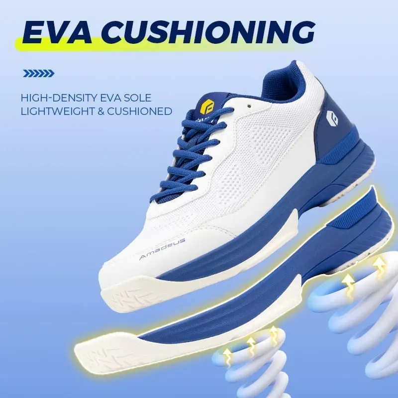 FitVille Men's Wide Width 2E Professional Tennis Training Shoes Breathable Lightweight Non-Slip Sports Sneakers Equipped with Arch Support for All Day Wear